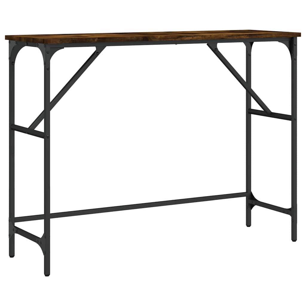Τραπέζι Κονσόλα Καπνιστή Δρυς 100x32x75 εκ. Επεξεργασμένο Ξύλο