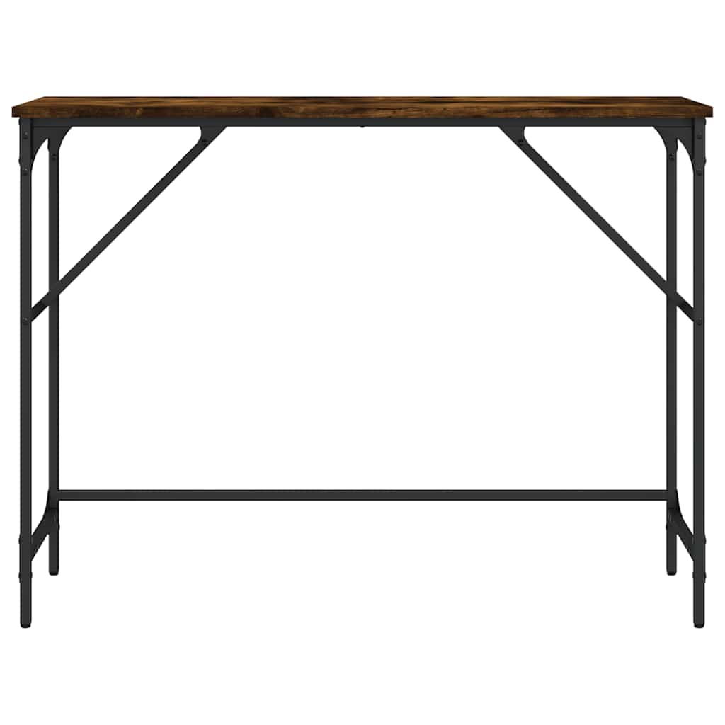 Τραπέζι Κονσόλα Καπνιστή Δρυς 100x32x75 εκ. Επεξεργασμένο Ξύλο
