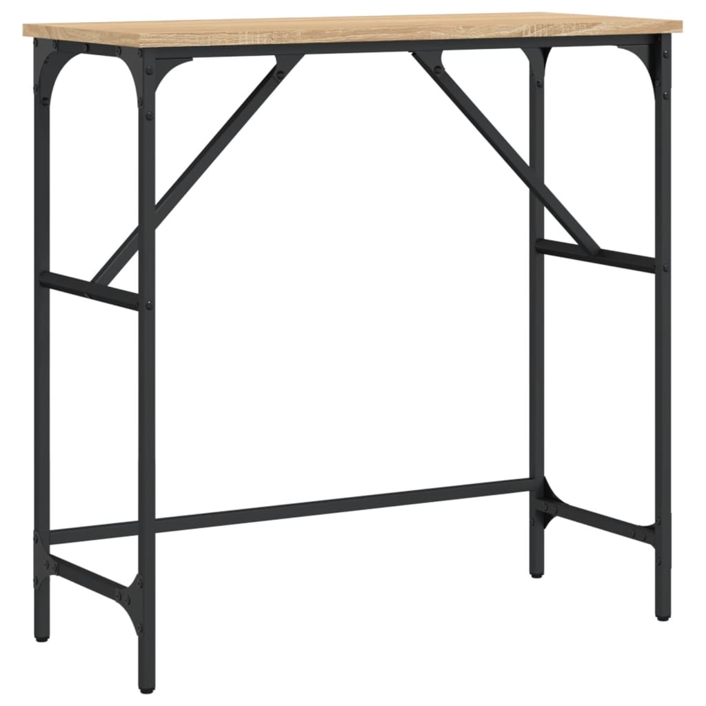 Τραπέζι Κονσόλα Sonoma Δρυς 75x32x75 εκ. Επεξεργασμένο Ξύλο