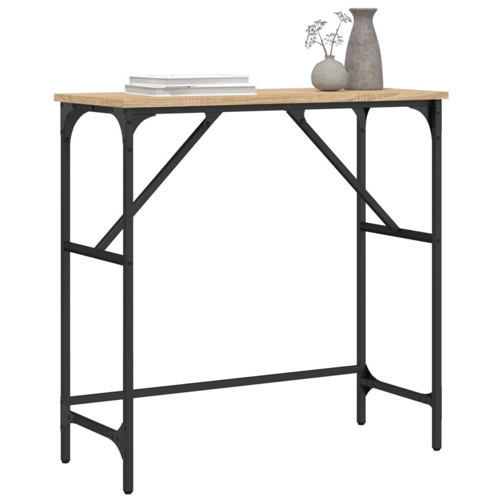 Τραπέζι Κονσόλα Sonoma Δρυς 75x32x75 εκ. Επεξεργασμένο Ξύλο