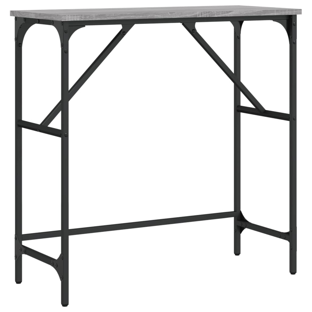 Τραπέζι Κονσόλα Γκρι Sonoma 75x32x75 εκ. Επεξεργασμένο Ξύλο