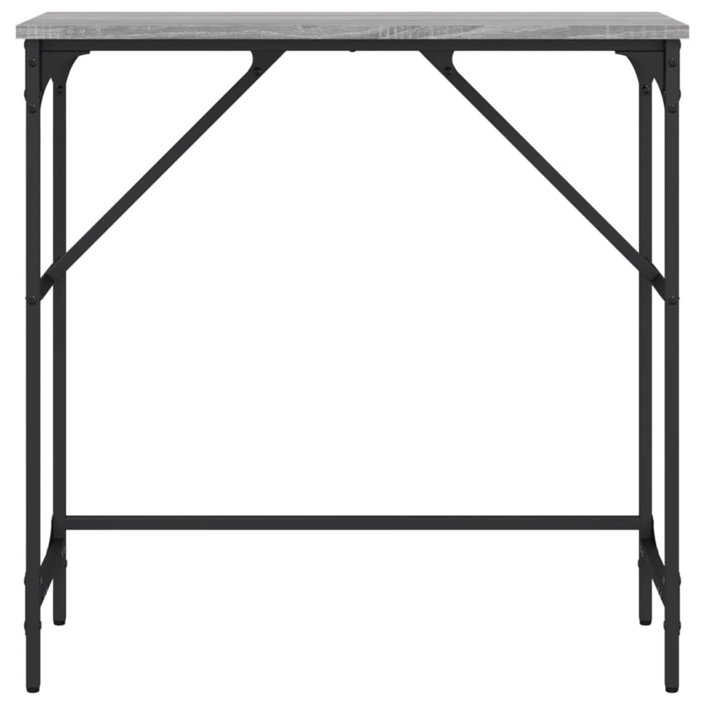 Τραπέζι Κονσόλα Γκρι Sonoma 75x32x75 εκ. Επεξεργασμένο Ξύλο