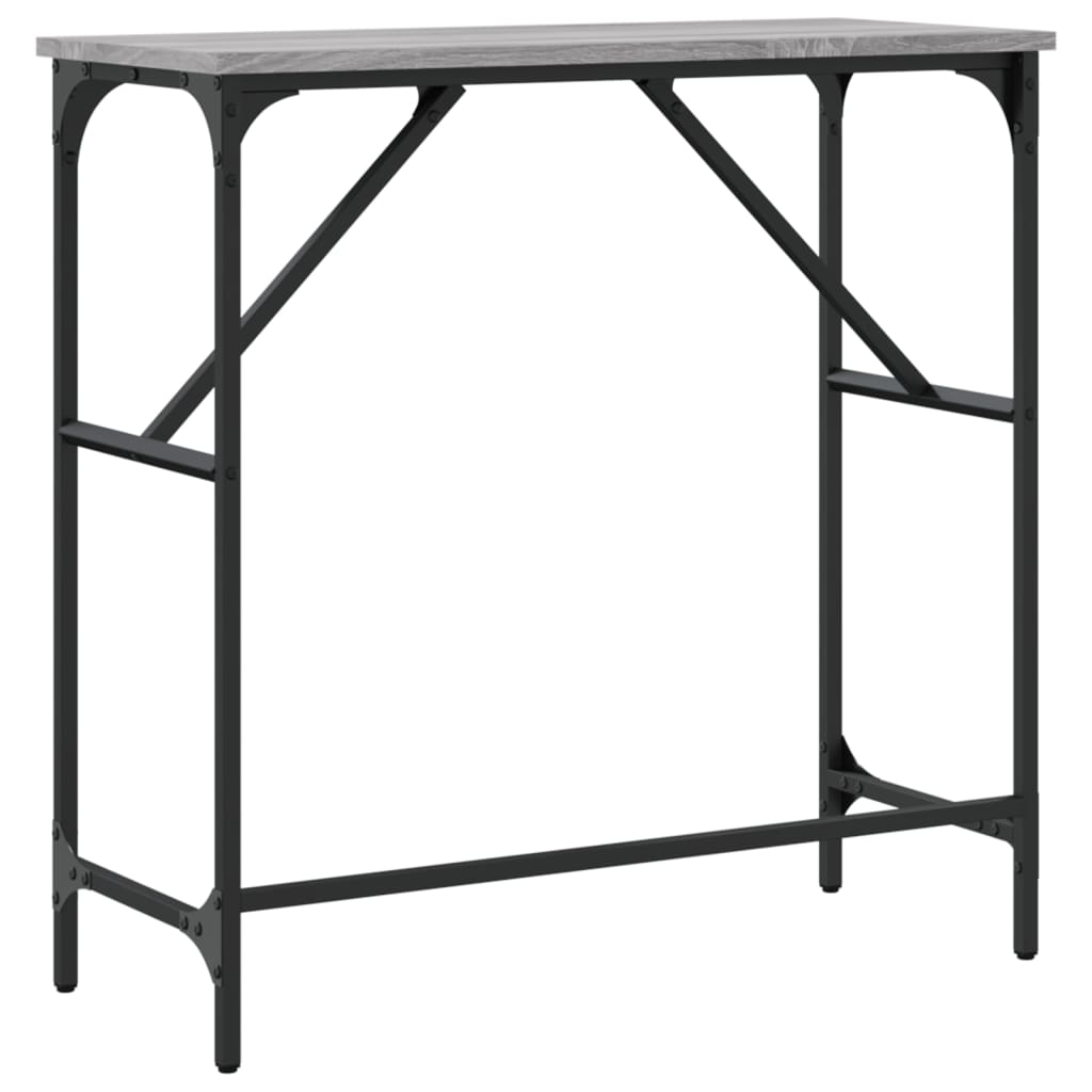 Τραπέζι Κονσόλα Γκρι Sonoma 75x32x75 εκ. Επεξεργασμένο Ξύλο