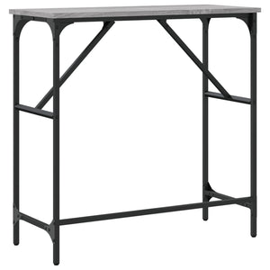 Τραπέζι Κονσόλα Γκρι Sonoma 75x32x75 εκ. Επεξεργασμένο Ξύλο