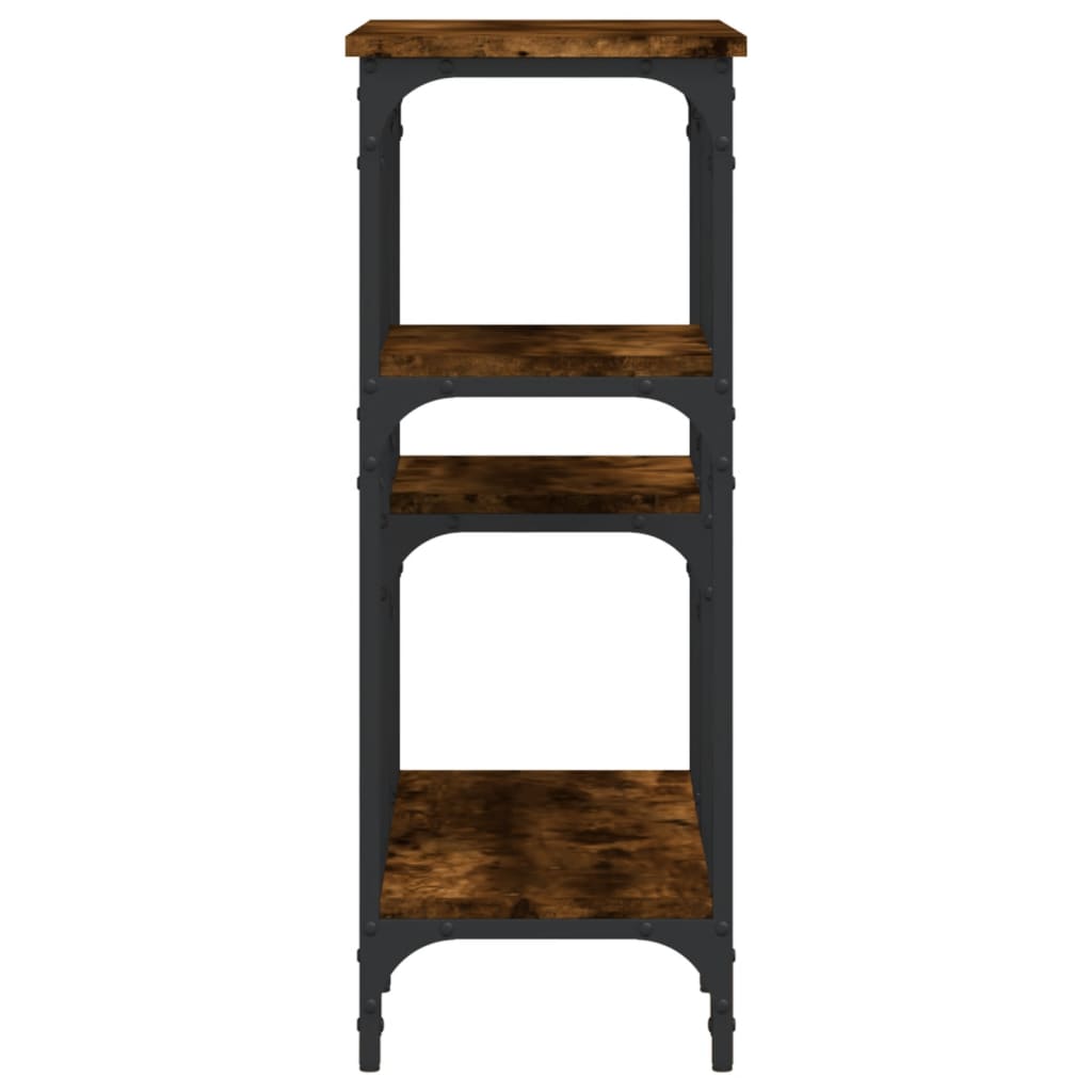 Τραπέζι Κονσόλα Καπνιστή Δρυς 80x29x75 εκ. Επεξεργ. Ξύλο