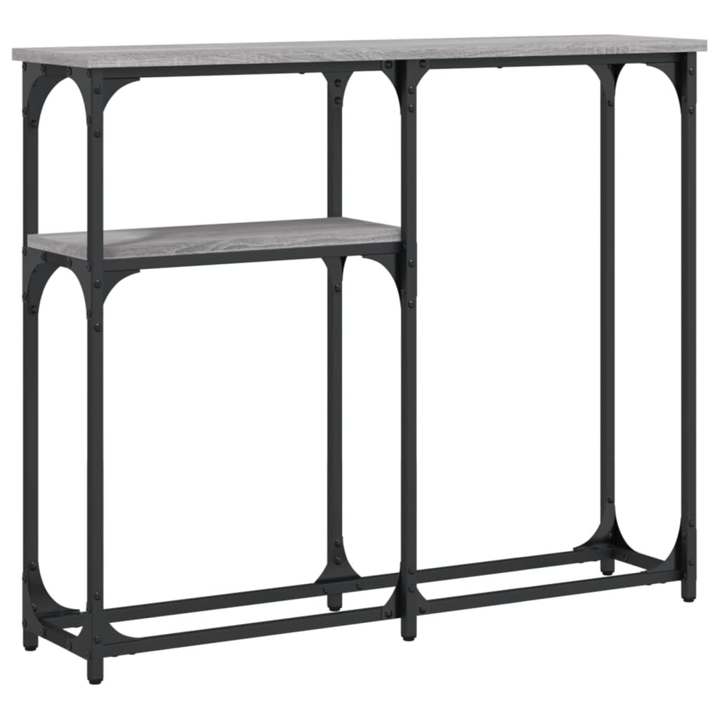 Τραπέζι Κονσόλα Γκρι Sonoma 90x22,5x75 εκ. Επεξεργασμένο Ξύλο