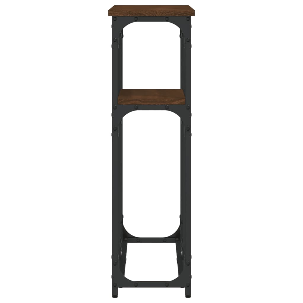 Τραπέζι Κονσόλα Καφέ Δρυς 90x22,5x75 εκ. Επεξεργασμένο Ξύλο - Pakobazaar