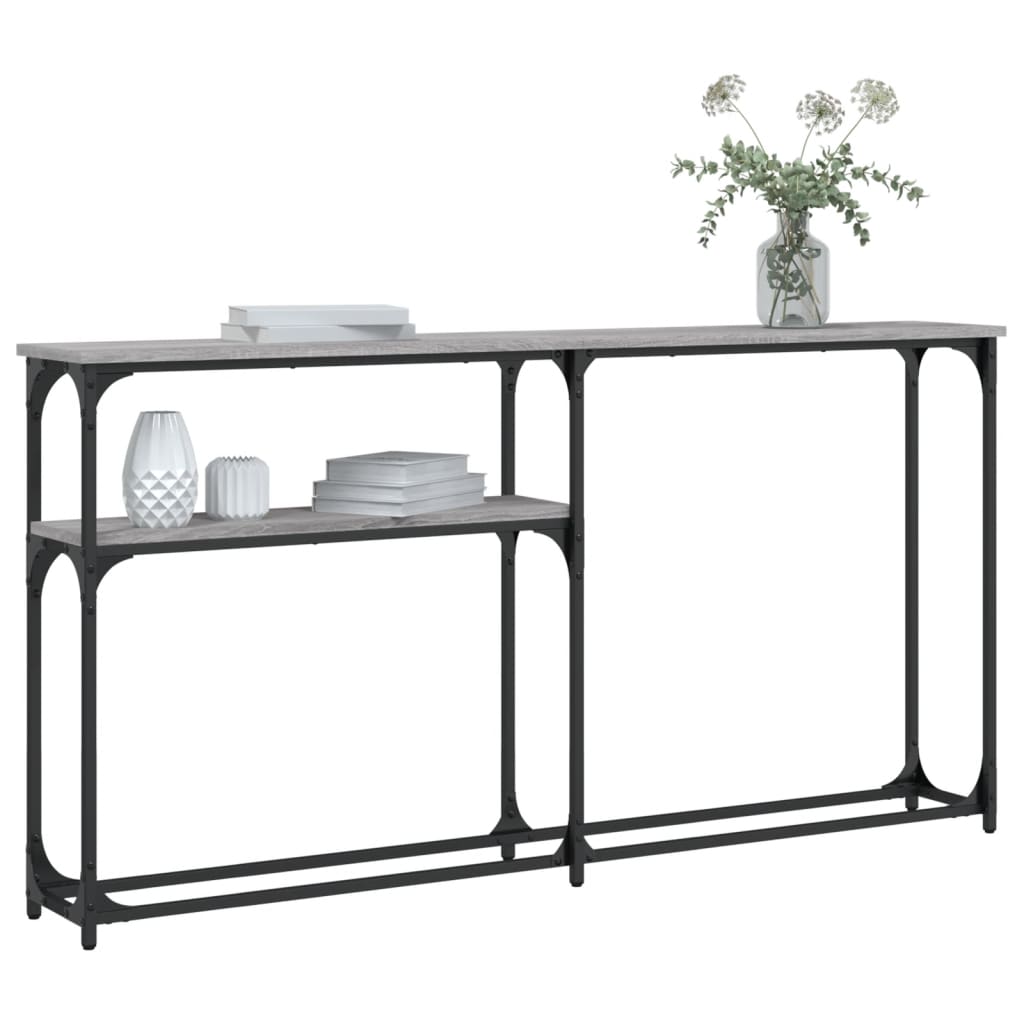 Τραπέζι Κονσόλα Γκρι Sonoma 145x22,5x75 εκ. Επεξεργασμένο Ξύλο - Pakobazaar