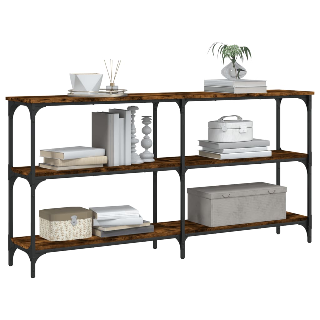 Τραπέζι Κονσόλα Καπνιστή Δρυς 150x29x75 εκ. Επεξεργασμένο Ξύλο