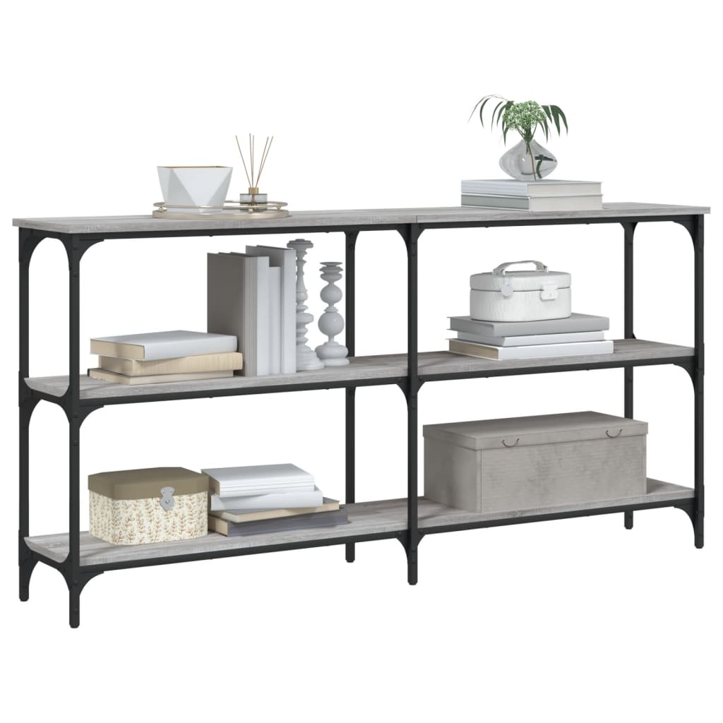 Τραπέζι Κονσόλα Γκρι Sonoma 150x29x75 εκ. Επεξεργασμένο Ξύλο
