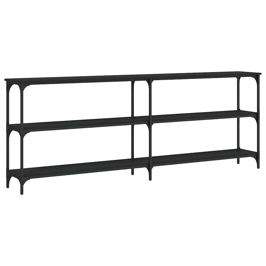 Τραπέζι Κονσόλα Μαύρο 200x29x75 εκ. Επεξεργασμένο Ξύλο