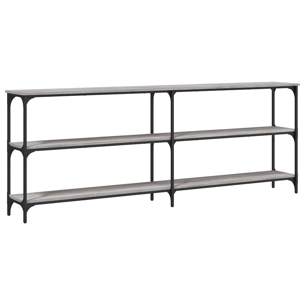 Τραπέζι Κονσόλα Γκρι Sonoma 200x29x75 εκ. Επεξεργασμένο Ξύλο