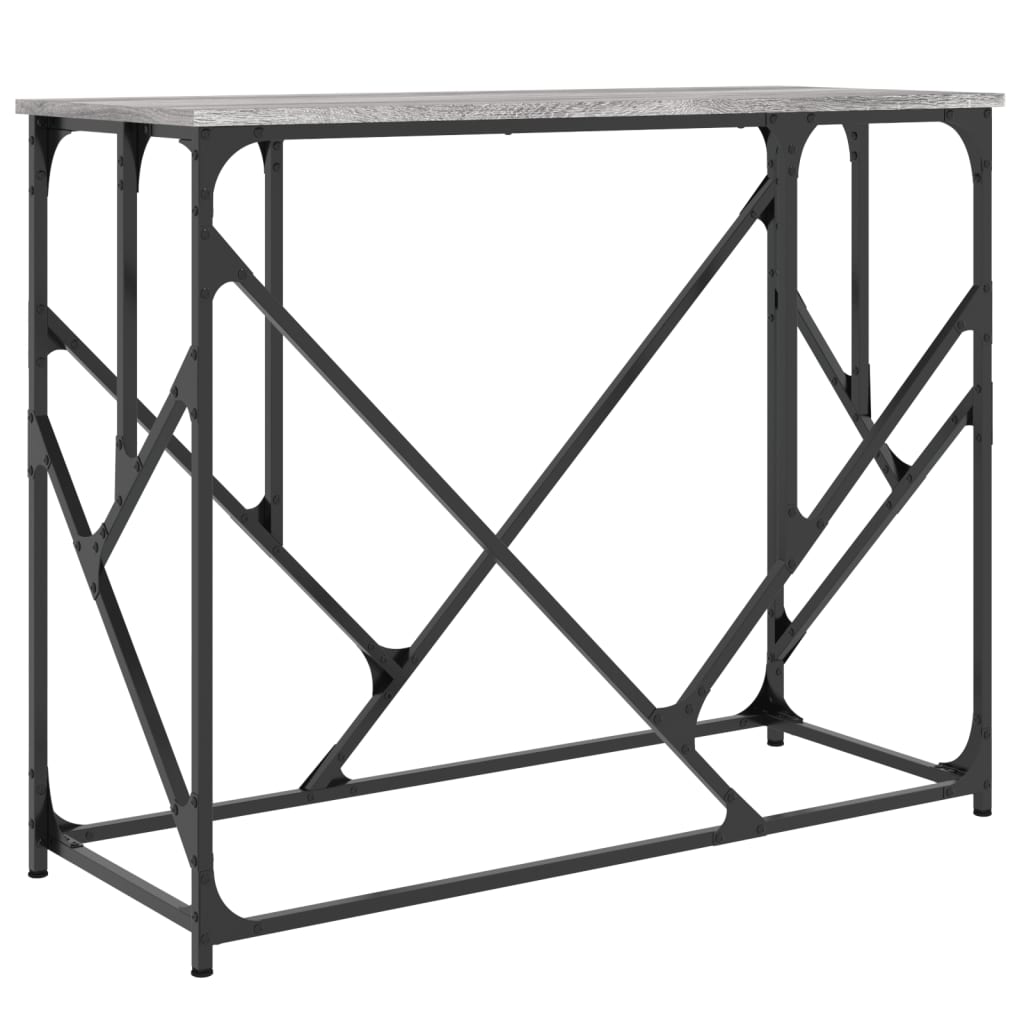 Τραπέζι Κονσόλα Γκρι Sonoma 100x40x80 εκ. Επεξεργασμένο Ξύλο