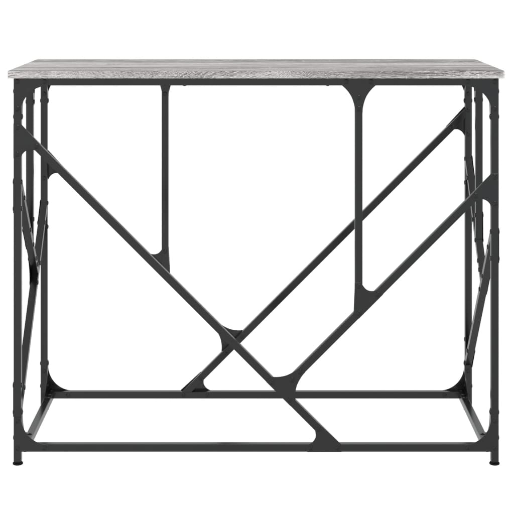 Τραπέζι Κονσόλα Γκρι Sonoma 100x40x80 εκ. Επεξεργασμένο Ξύλο