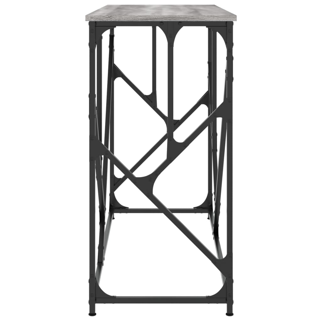 Τραπέζι Κονσόλα Γκρι Sonoma 100x40x80 εκ. Επεξεργασμένο Ξύλο