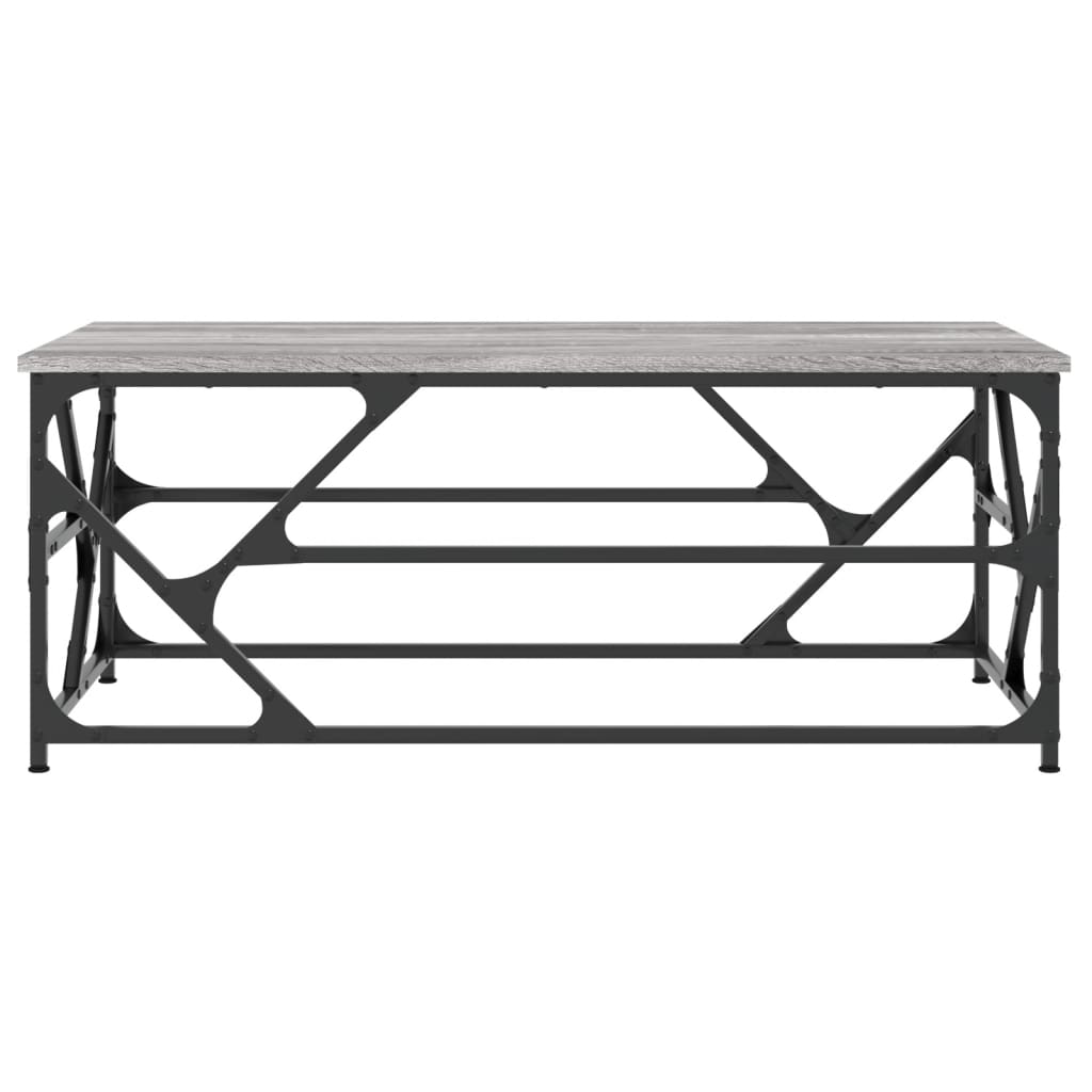 Τραπεζάκι Σαλονιού Γκρι Sonoma 100x50x40 εκ. Επεξεργασμένο Ξύλο