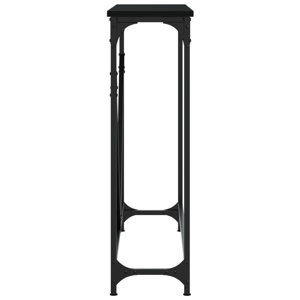 Τραπέζι Κονσόλα Μαύρο 102 x 22,5 x 75 εκ. Επεξεργασμένο Ξύλο