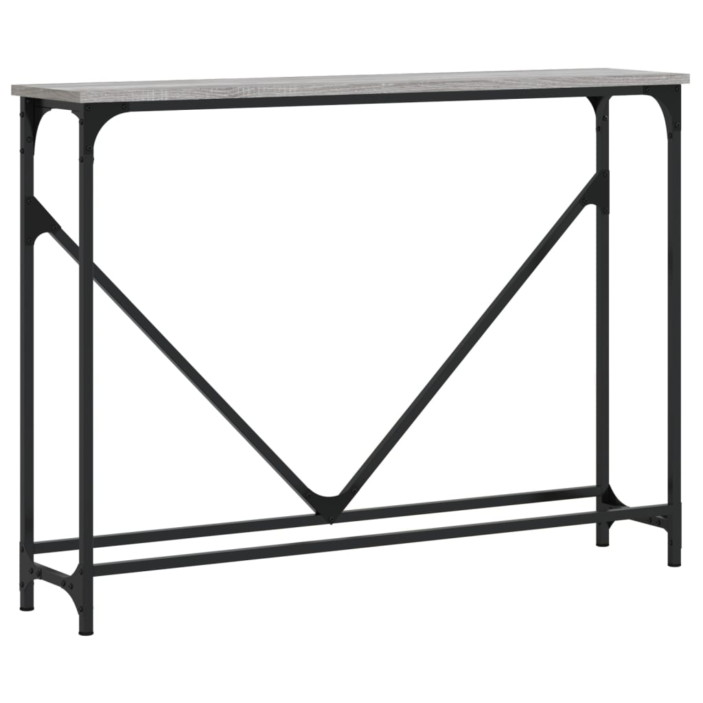Τραπέζι Κονσόλα Γκρι Sonoma 102 x 22,5 x 75 εκ. Επεξεργ. Ξύλο