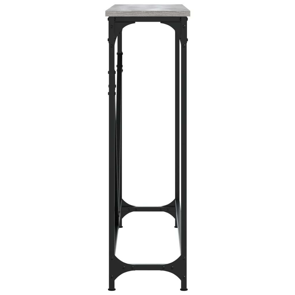 Τραπέζι Κονσόλα Γκρι Sonoma 102 x 22,5 x 75 εκ. Επεξεργ. Ξύλο
