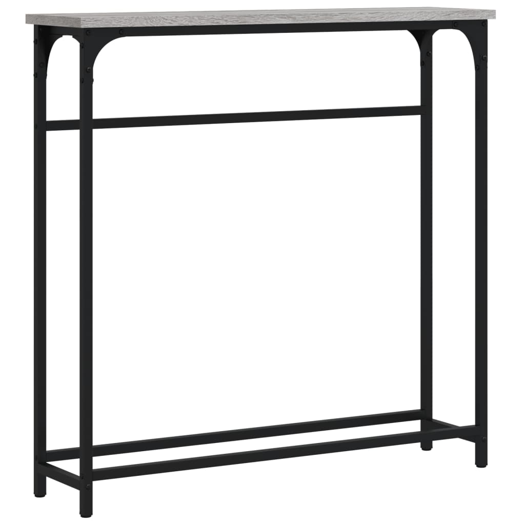 Τραπέζι Κονσόλα Γκρι Sonoma 75 x 19,5 x 75 εκ. Επεξεργ. Ξύλο