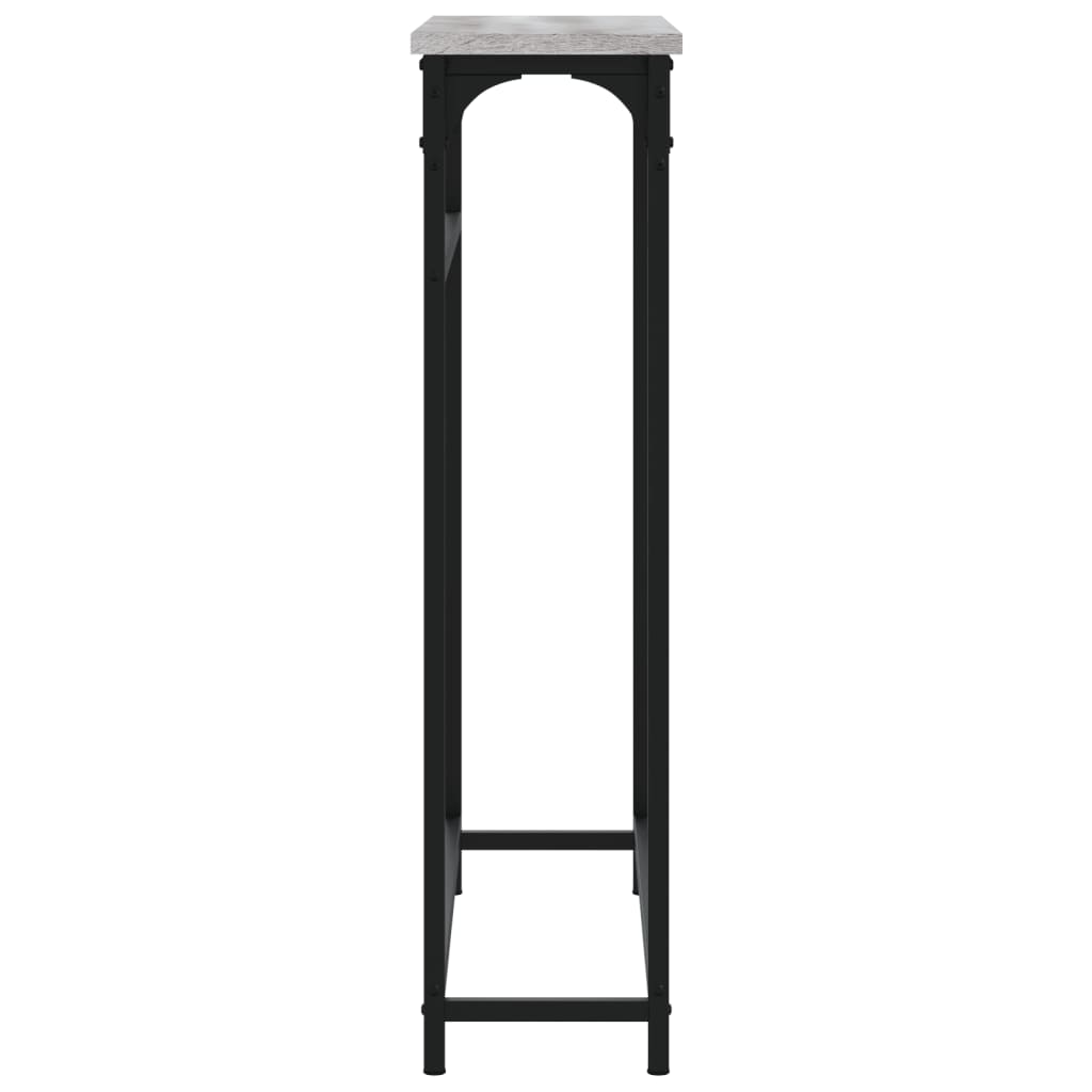 Τραπέζι Κονσόλα Γκρι Sonoma 75 x 19,5 x 75 εκ. Επεξεργ. Ξύλο