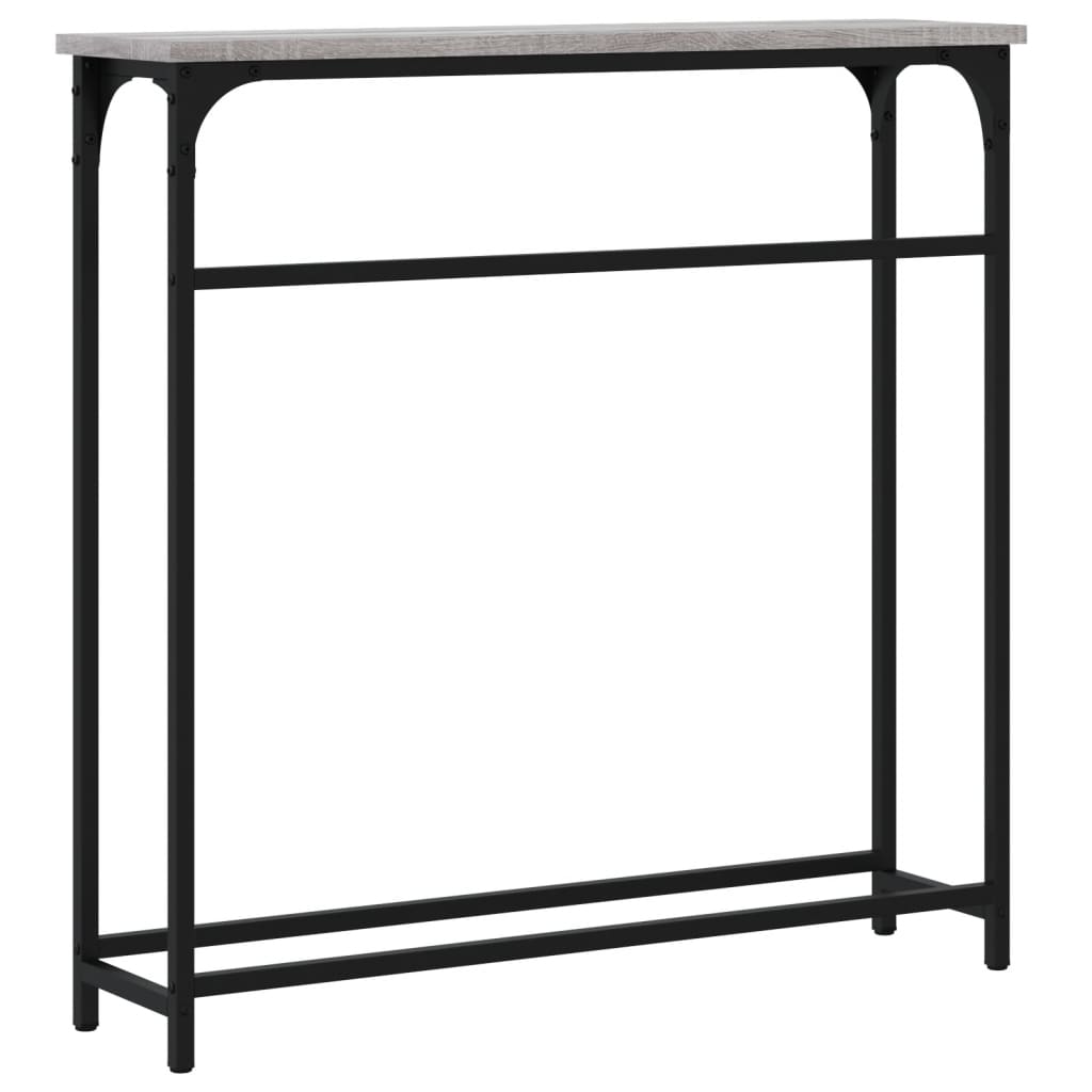 Τραπέζι Κονσόλα Γκρι Sonoma 75 x 19,5 x 75 εκ. Επεξεργ. Ξύλο