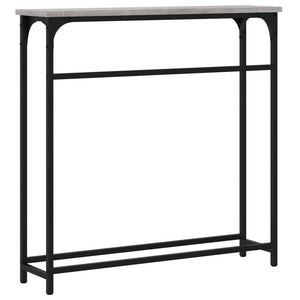 Τραπέζι Κονσόλα Γκρι Sonoma 75 x 19,5 x 75 εκ. Επεξεργ. Ξύλο