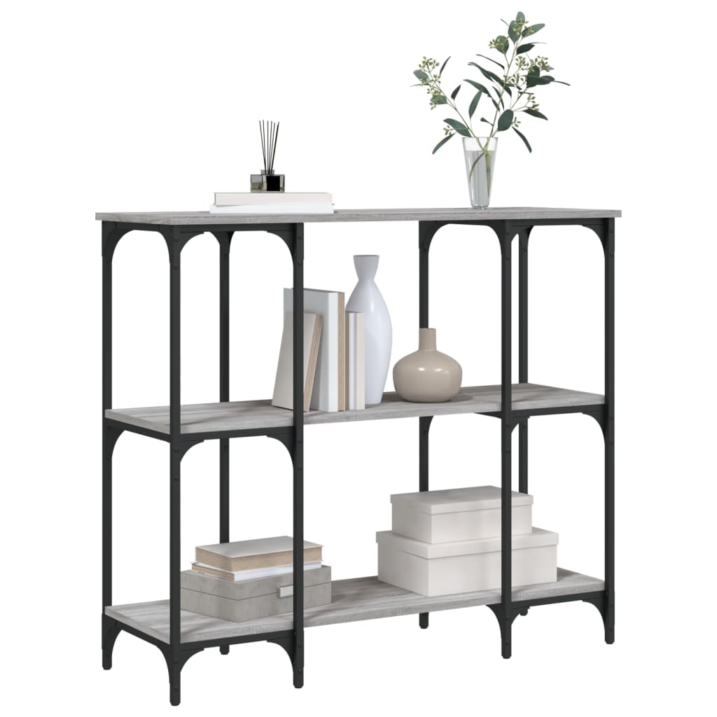 Τραπέζι Κονσόλα Γκρι Sonoma 102x35x90 εκ. Επεξεργασμένο Ξύλο