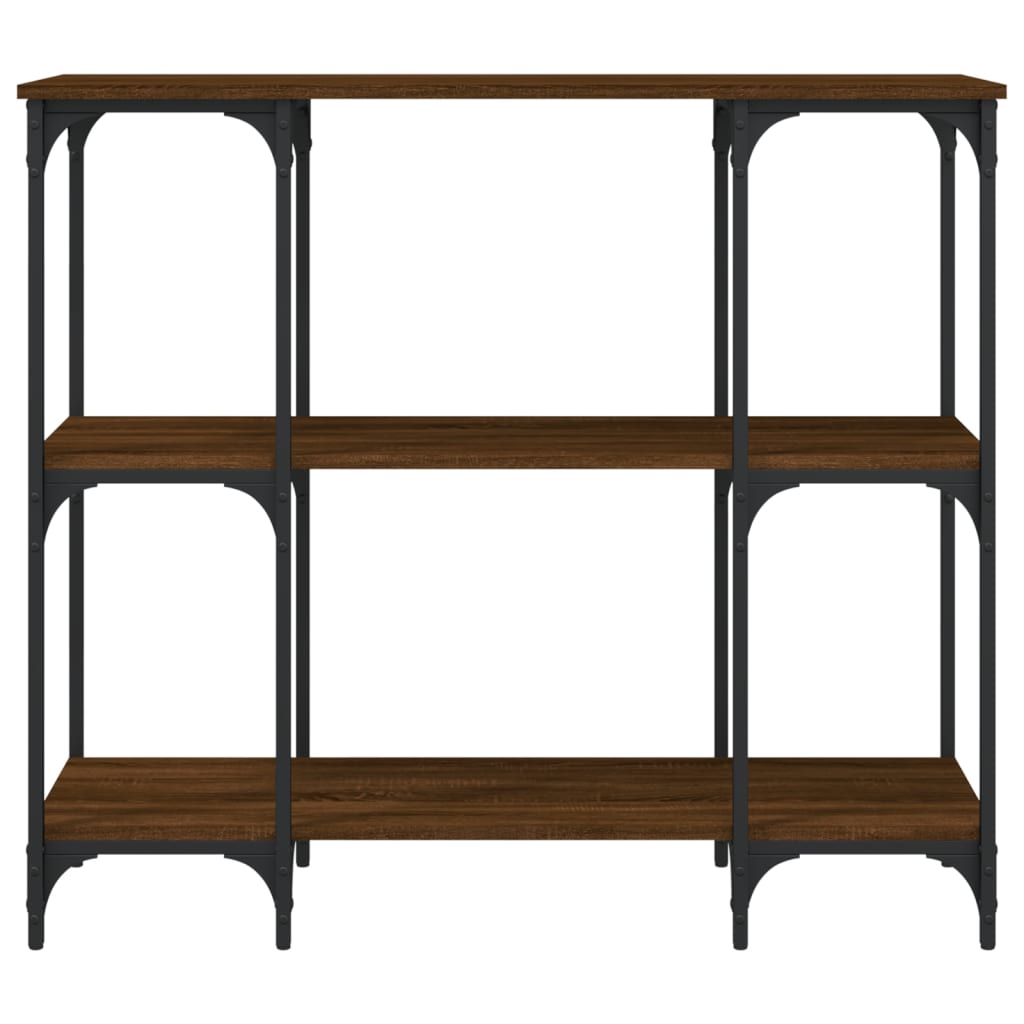 Τραπέζι Κονσόλα Καφέ Δρυς 102x35x90 εκ. Επεξεργασμένο Ξύλο