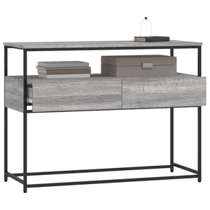 Τραπέζι Κονσόλα Γκρι Sonoma 100x40x75 εκ. Επεξεργασμένο Ξύλο