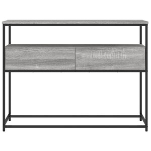 Τραπέζι Κονσόλα Γκρι Sonoma 100x40x75 εκ. Επεξεργασμένο Ξύλο