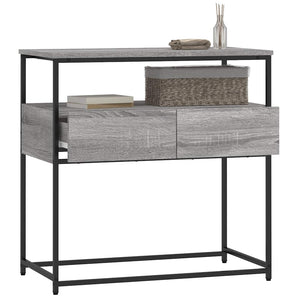 Τραπέζι Κονσόλα Γκρι Sonoma 75x40x75 εκ. Επεξεργασμένο Ξύλο