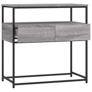 Τραπέζι Κονσόλα Γκρι Sonoma 75x40x75 εκ. Επεξεργασμένο Ξύλο