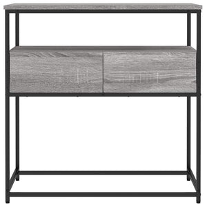 Τραπέζι Κονσόλα Γκρι Sonoma 75x40x75 εκ. Επεξεργασμένο Ξύλο