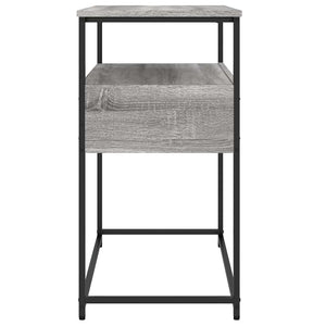 Τραπέζι Κονσόλα Γκρι Sonoma 75x40x75 εκ. Επεξεργασμένο Ξύλο