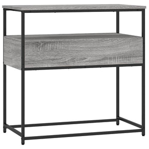 Τραπέζι Κονσόλα Γκρι Sonoma 75x40x75 εκ. Επεξεργασμένο Ξύλο