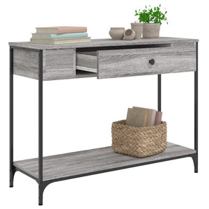 Τραπέζι Κονσόλα Γκρι Sonoma 100x34,5x75 εκ. Επεξεργασμένο Ξύλο