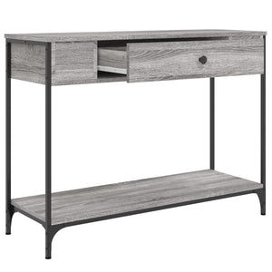 Τραπέζι Κονσόλα Γκρι Sonoma 100x34,5x75 εκ. Επεξεργασμένο Ξύλο