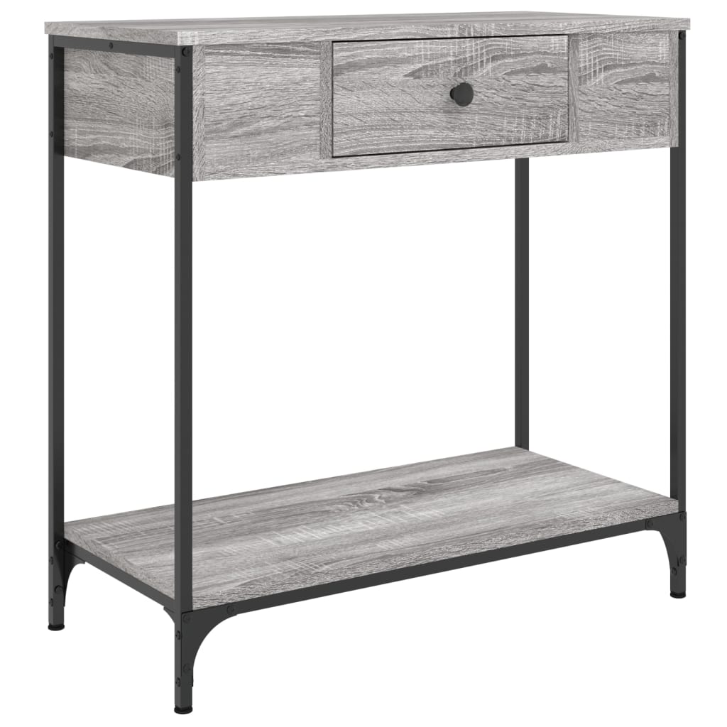 Τραπέζι Κονσόλα Γκρι Sonoma 75x34,5x75 εκ. Επεξεργασμένο Ξύλο