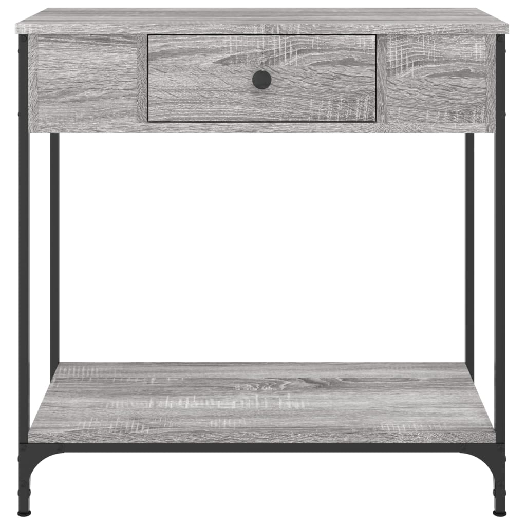 Τραπέζι Κονσόλα Γκρι Sonoma 75x34,5x75 εκ. Επεξεργασμένο Ξύλο