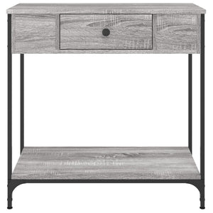 Τραπέζι Κονσόλα Γκρι Sonoma 75x34,5x75 εκ. Επεξεργασμένο Ξύλο