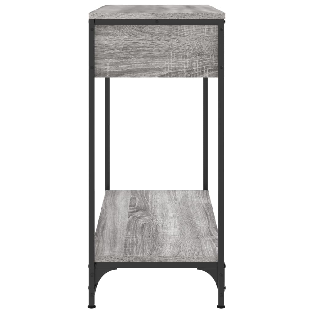 Τραπέζι Κονσόλα Γκρι Sonoma 75x34,5x75 εκ. Επεξεργασμένο Ξύλο
