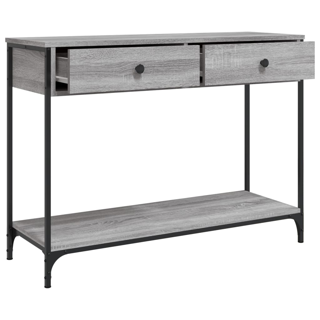 Τραπέζι Κονσόλα Γκρι Sonoma 100x34,5x75 εκ. Επεξεργασμένο Ξύλο