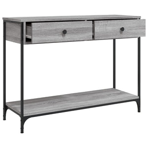 Τραπέζι Κονσόλα Γκρι Sonoma 100x34,5x75 εκ. Επεξεργασμένο Ξύλο