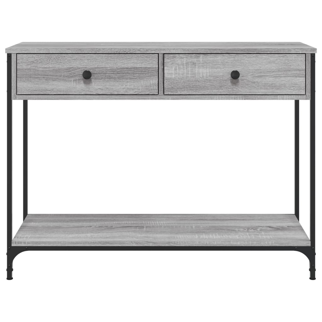 Τραπέζι Κονσόλα Γκρι Sonoma 100x34,5x75 εκ. Επεξεργασμένο Ξύλο