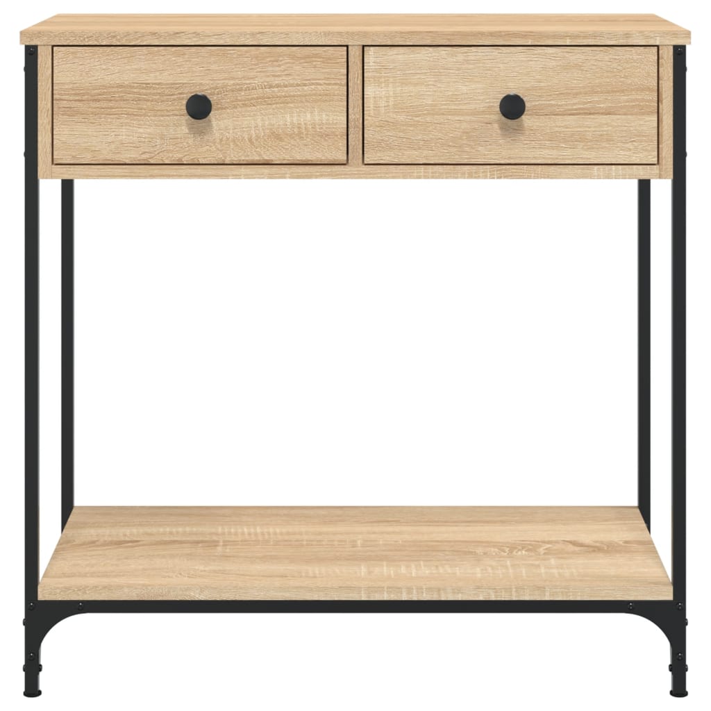 Τραπέζι Κονσόλα Sonoma Δρυς 75x34,5x75 εκ. Επεξεργασμένο Ξύλο - Pakobazaar