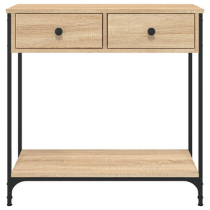 Τραπέζι Κονσόλα Sonoma Δρυς 75x34,5x75 εκ. Επεξεργασμένο Ξύλο - Pakobazaar