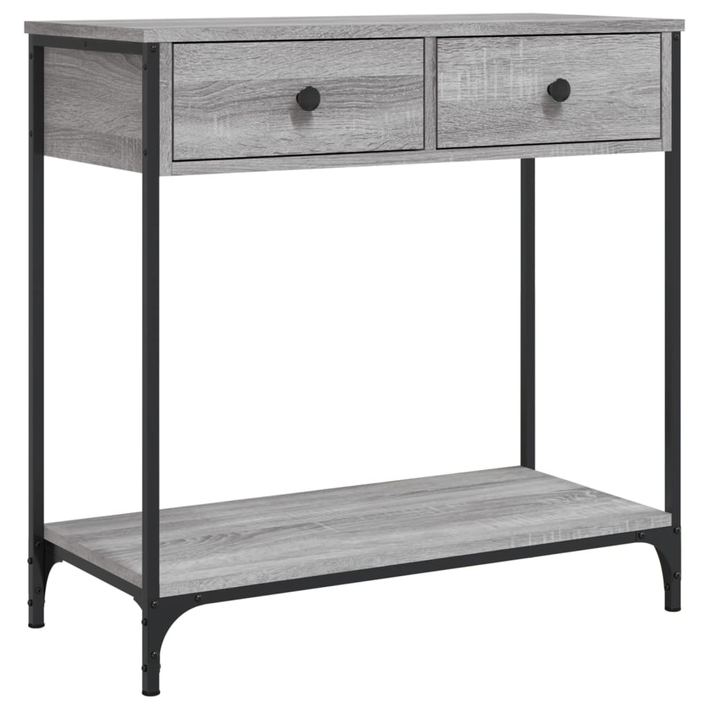 Τραπέζι Κονσόλα Γκρι Sonoma 75x34,5x75 εκ. Επεξεργασμένο Ξύλο