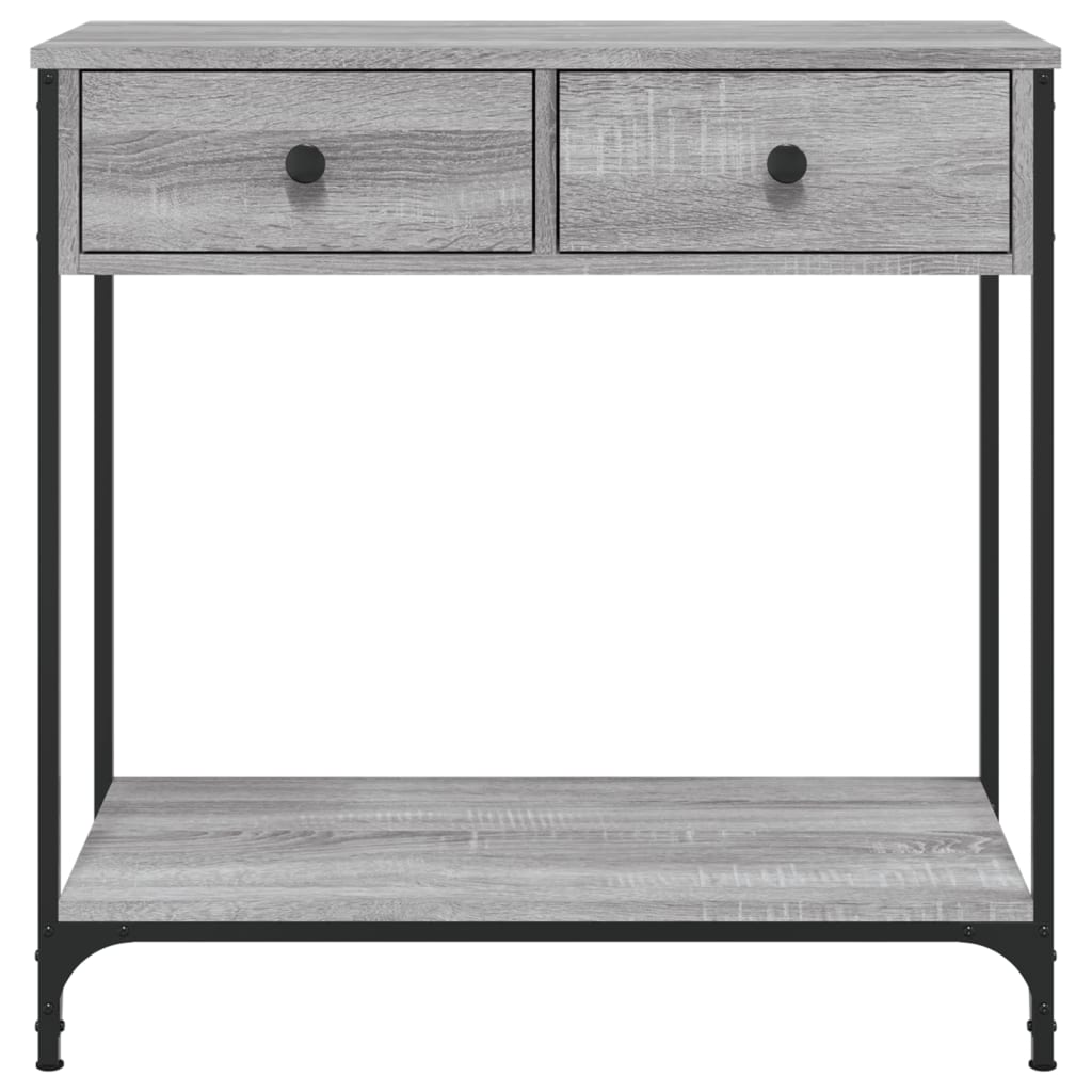 Τραπέζι Κονσόλα Γκρι Sonoma 75x34,5x75 εκ. Επεξεργασμένο Ξύλο