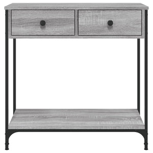 Τραπέζι Κονσόλα Γκρι Sonoma 75x34,5x75 εκ. Επεξεργασμένο Ξύλο